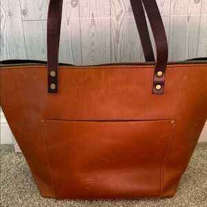 Portland Leather Large Tote in Honey